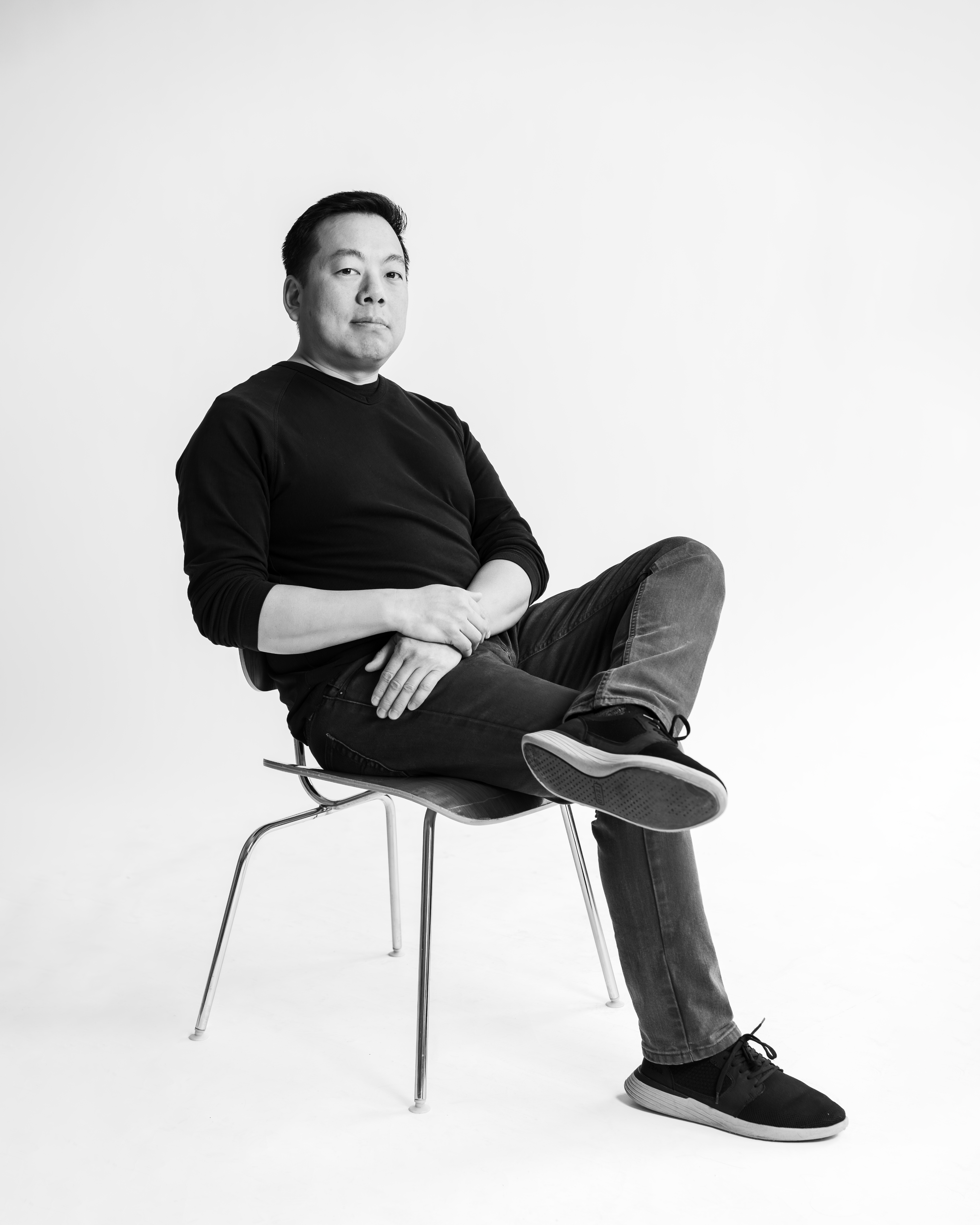 Martin sitting on a chair