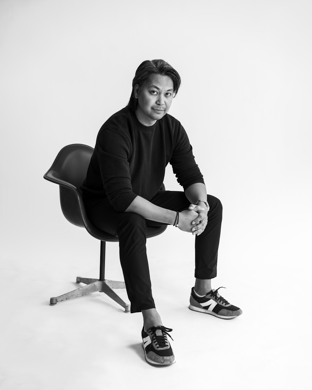 Blue sitting on a chair